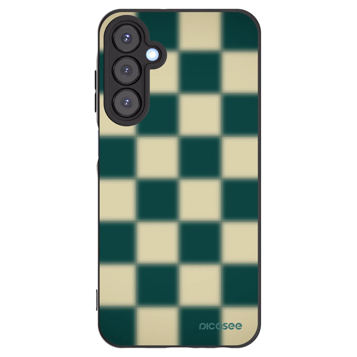 Picasee husă neagră din silicon pentru Samsung Galaxy A25 A256B 5G - Shadow Chess