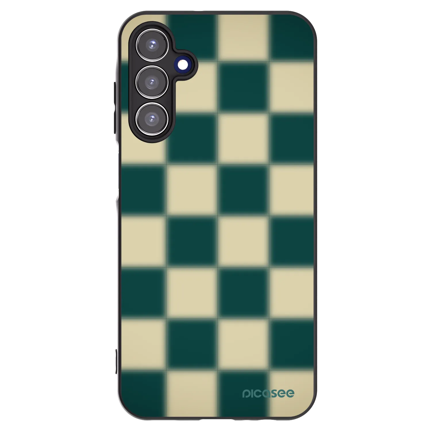 Picasee husă neagră din silicon pentru Samsung Galaxy A15 A155F 4G - Shadow Chess