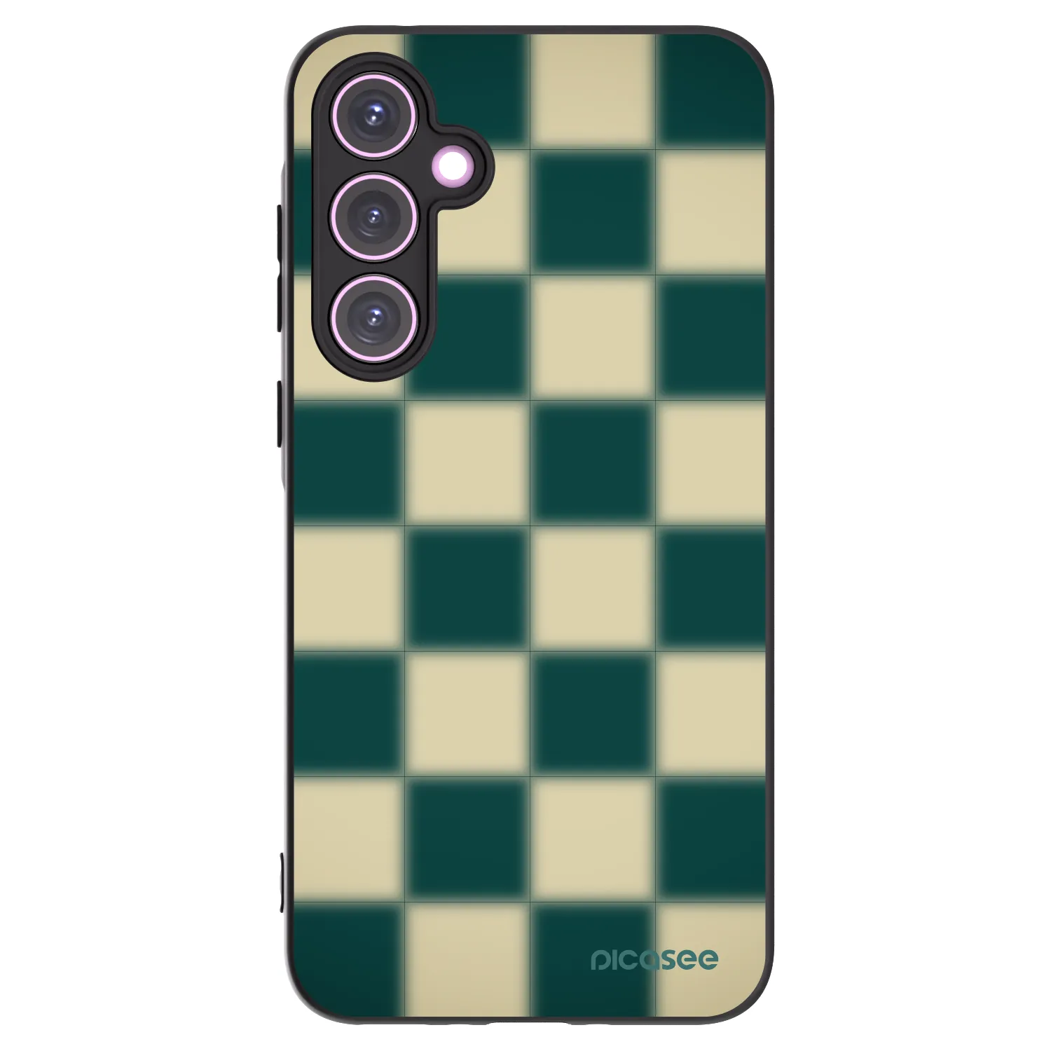 Picasee husă neagră din silicon pentru Samsung Galaxy A35 5G A356B - Shadow Chess