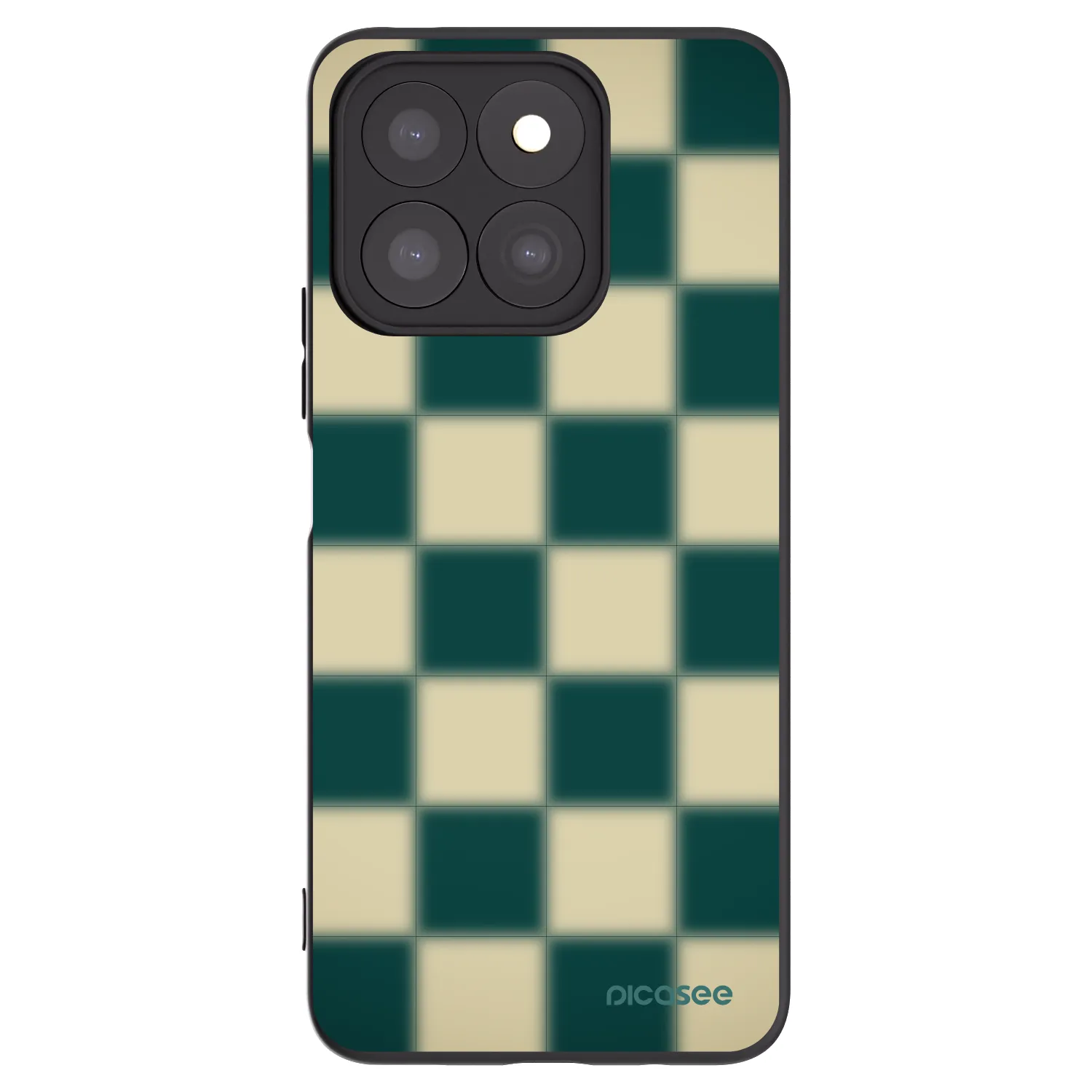 Picasee husă neagră din silicon pentru Honor X8b - Shadow Chess