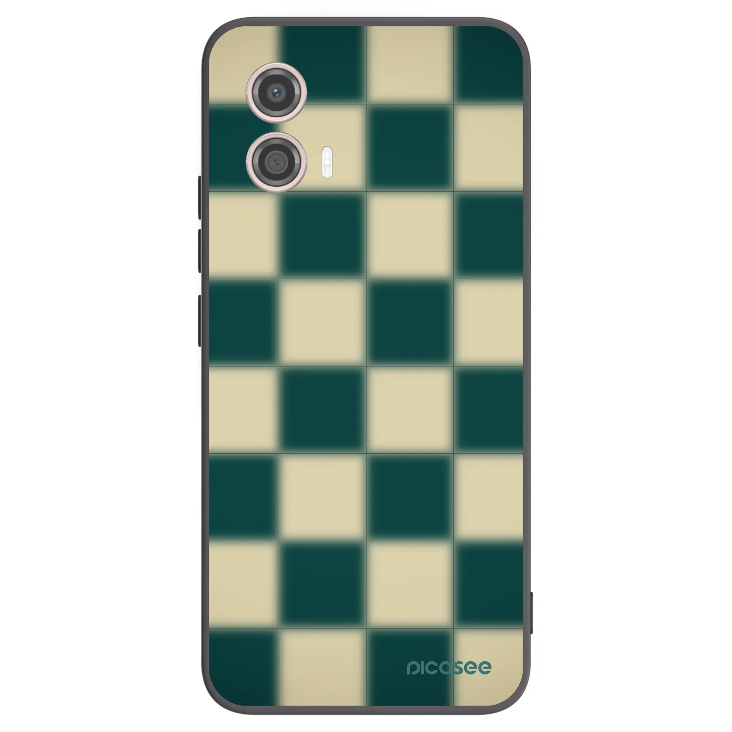 Picasee husă neagră din silicon pentru Motorola Moto G53 5G - Shadow Chess