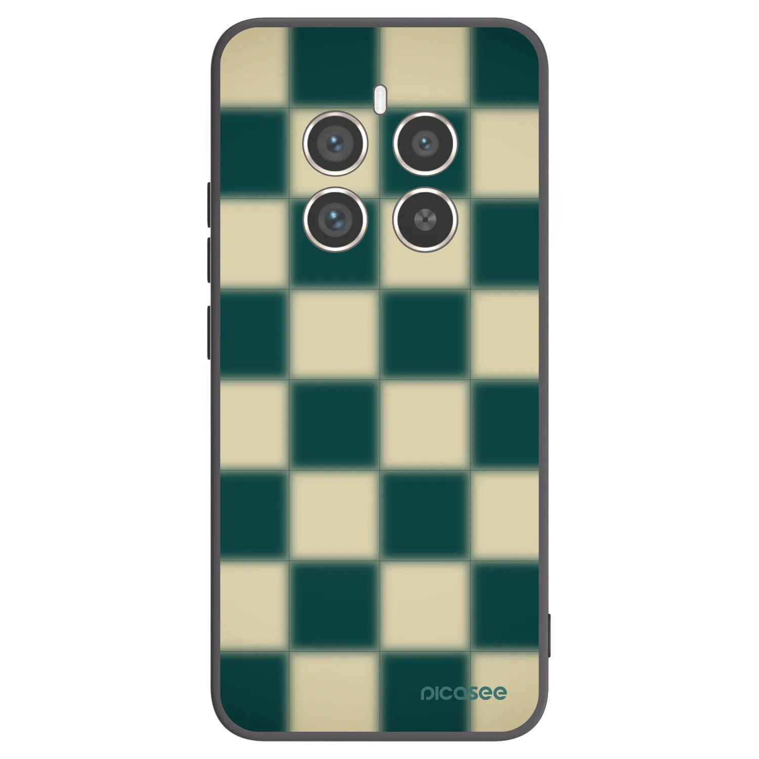 Picasee husă neagră din silicon pentru Realme 12 Pro 5G - Shadow Chess