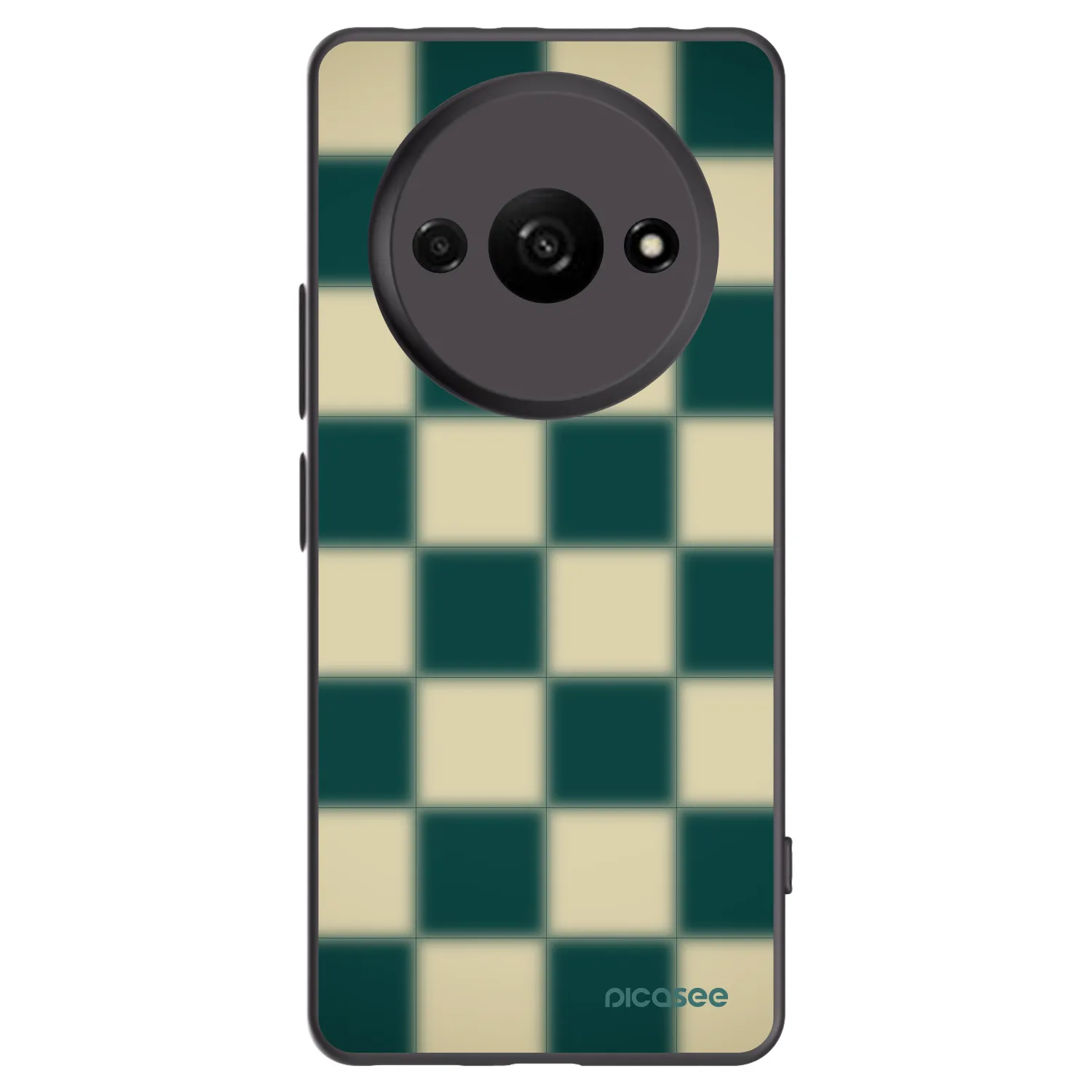 Picasee husă neagră din silicon pentru Xiaomi Redmi A3 - Shadow Chess