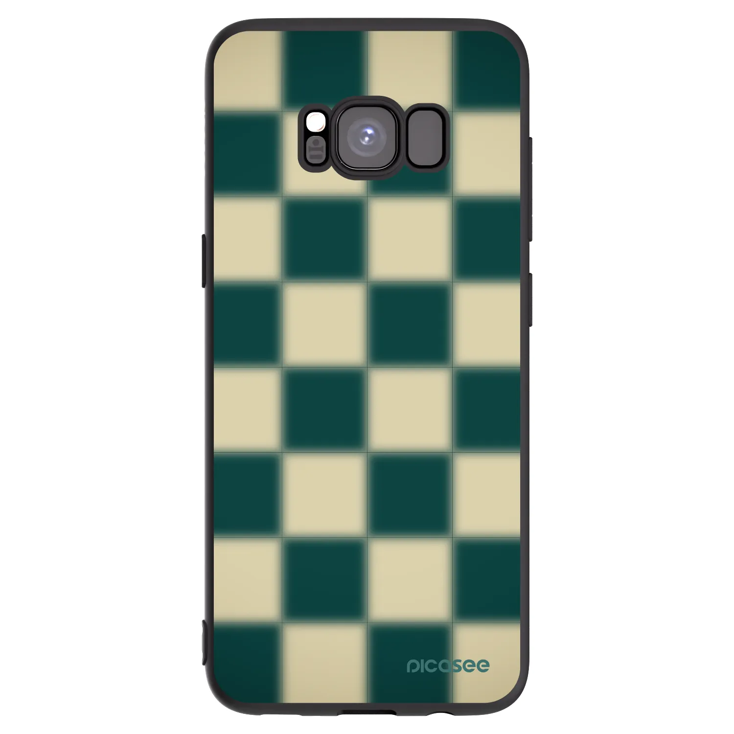 Picasee husă neagră din silicon pentru Samsung Galaxy S8 G950F - Shadow Chess
