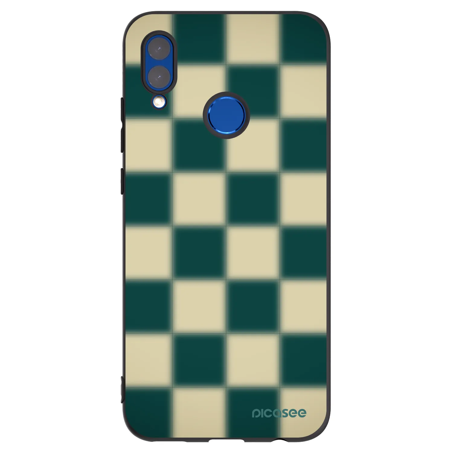Picasee husă neagră din silicon pentru Honor 10 Lite - Shadow Chess