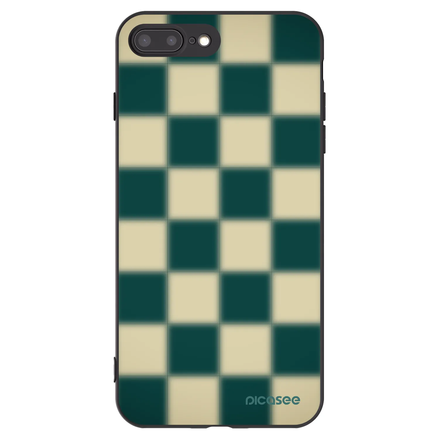 Picasee husă neagră din silicon pentru Apple iPhone 7 Plus - Shadow Chess