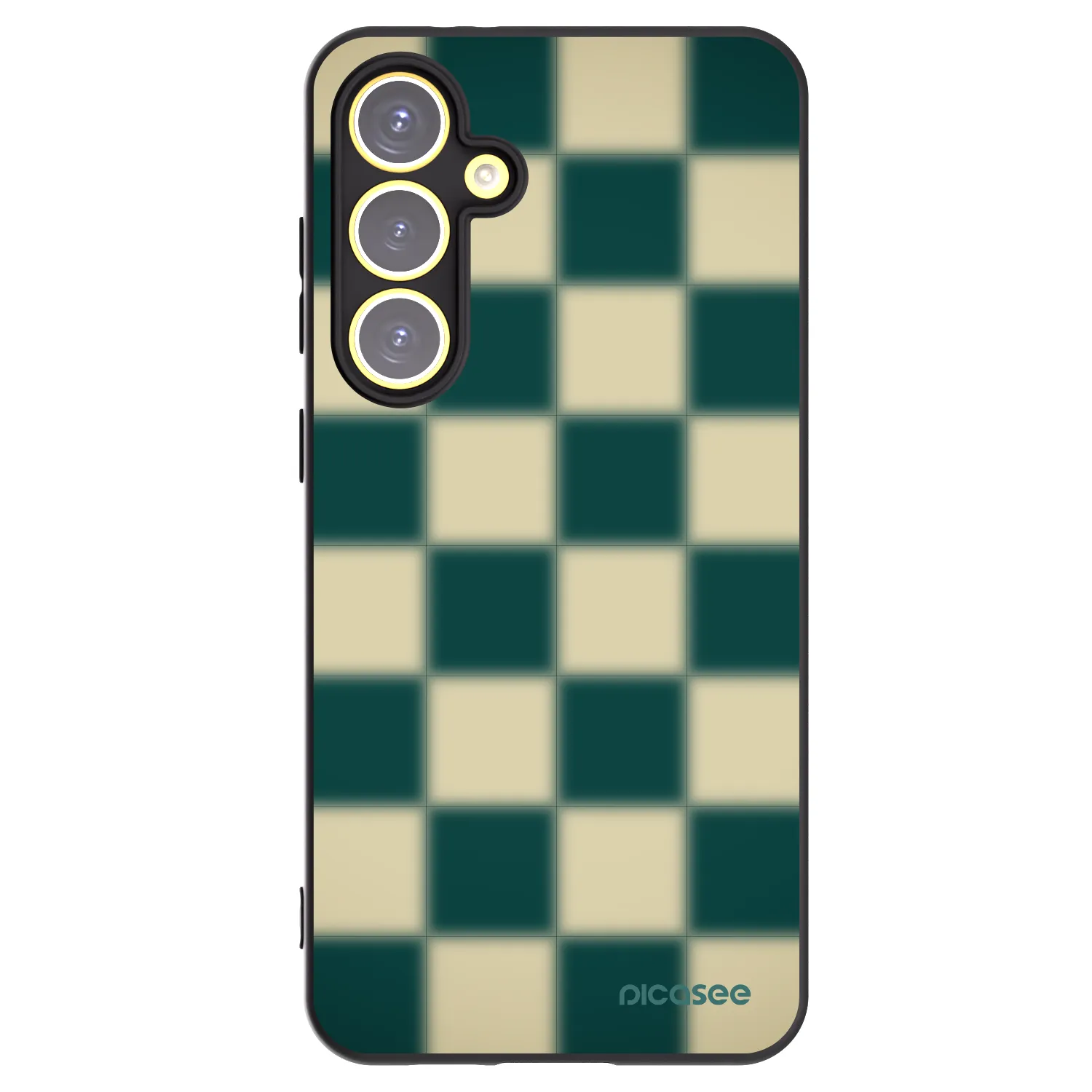 Picasee husă neagră din silicon pentru Samsung Galaxy S24 FE S721B - Shadow Chess
