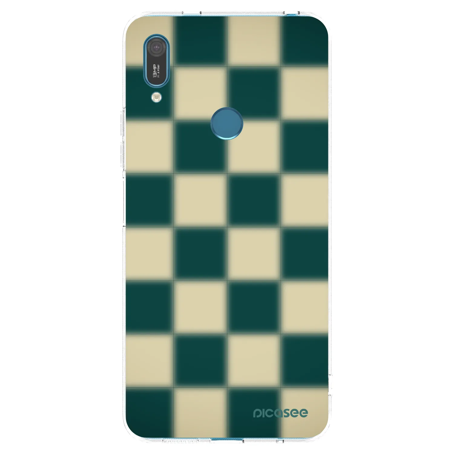 Picasee husă transparentă din silicon pentru Huawei Y7 2019 - Shadow Chess
