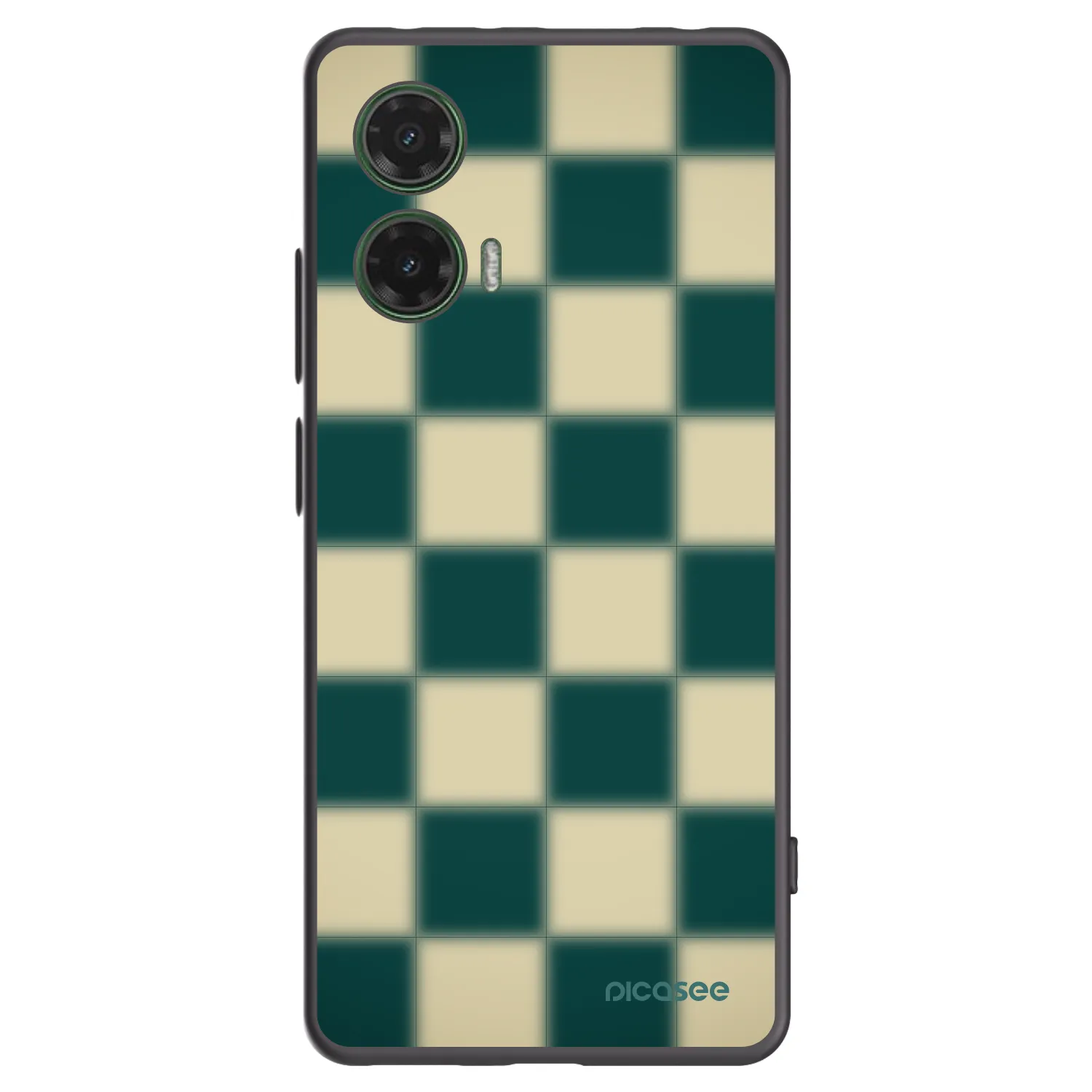 Picasee husă neagră din silicon pentru Motorola Moto G35 5G - Shadow Chess