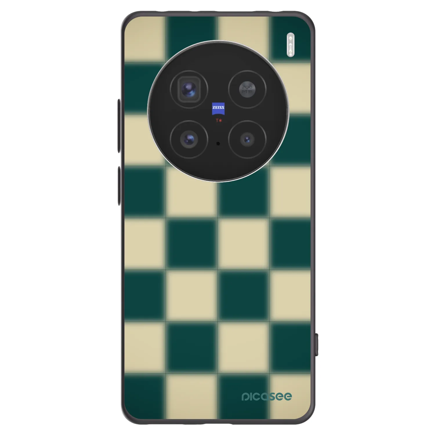 Picasee husă neagră din silicon pentru Vivo X200 Pro - Shadow Chess
