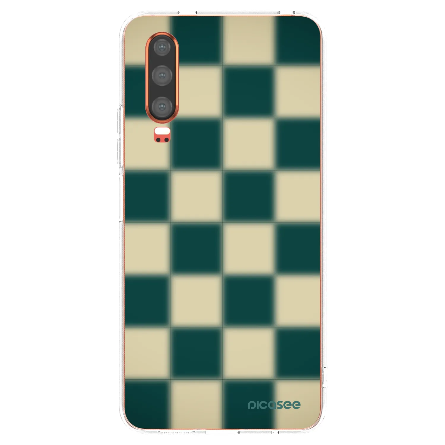 Picasee husă transparentă din silicon pentru Huawei P30 - Shadow Chess