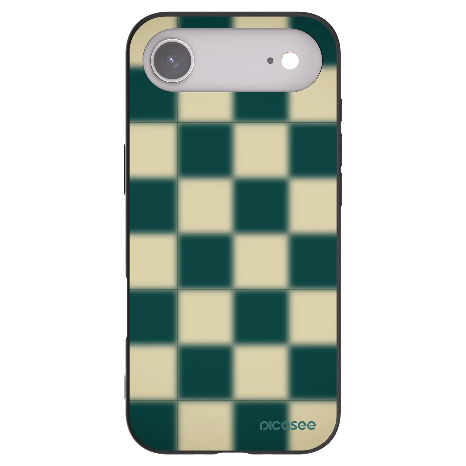 Picasee husă neagră din silicon pentru Apple iPhone Air - Shadow Chess