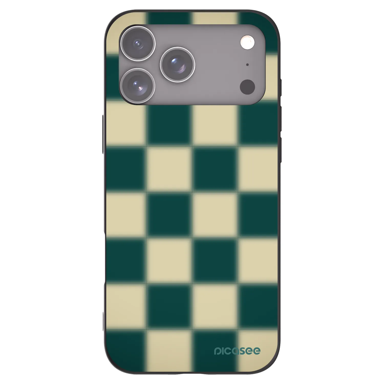 Picasee husă neagră din silicon pentru Apple iPhone 17 Pro Max - Shadow Chess