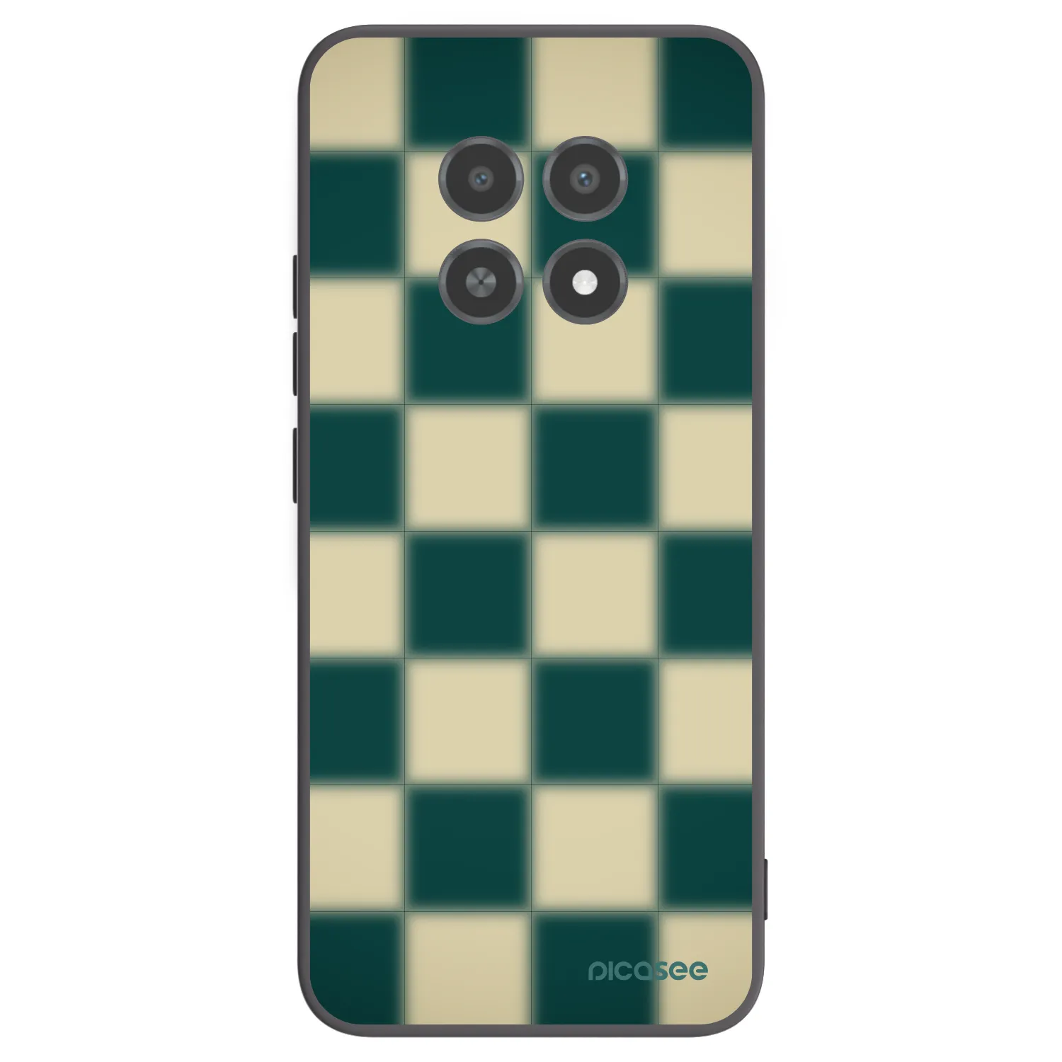 Picasee husă neagră din silicon pentru Realme 12X - Shadow Chess