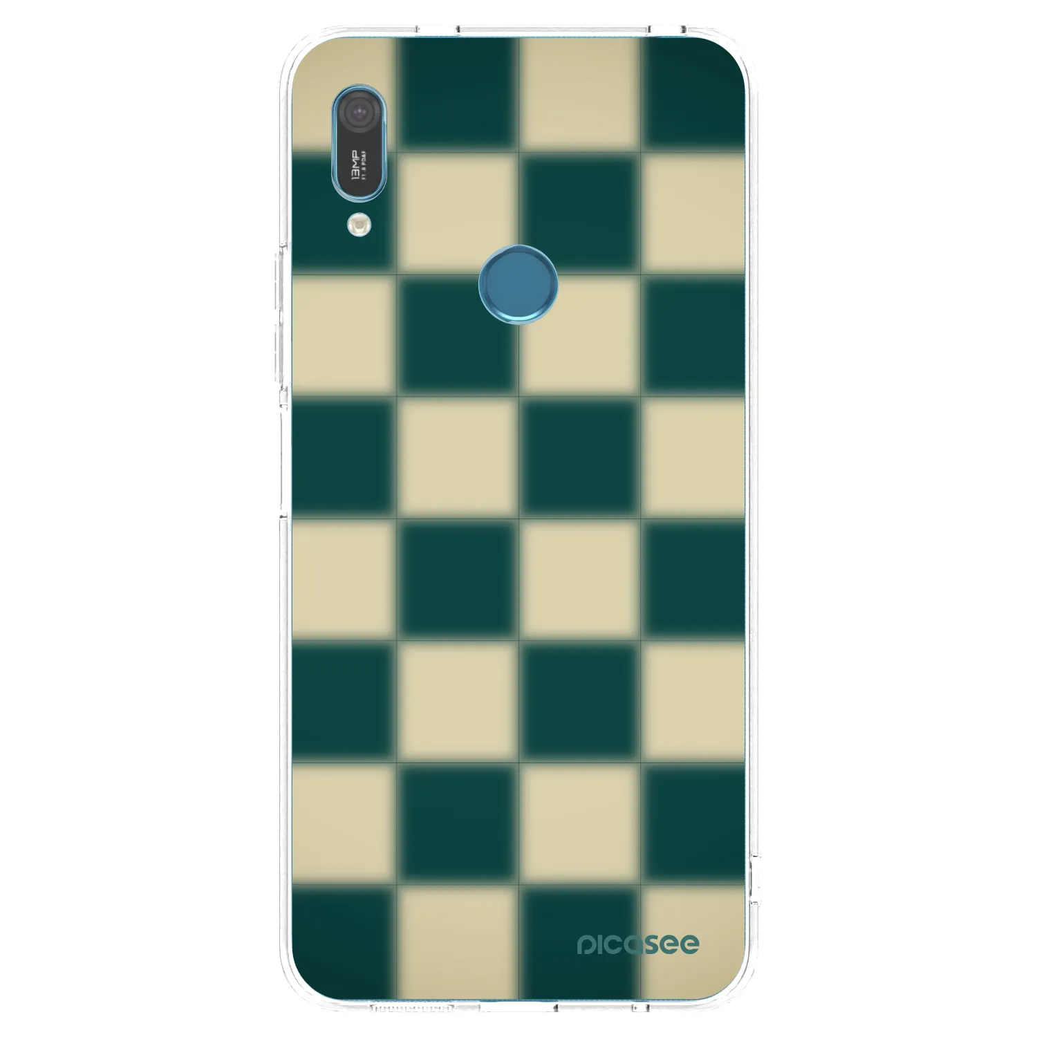 Picasee husă transparentă din silicon pentru Huawei Y6 2019 - Shadow Chess