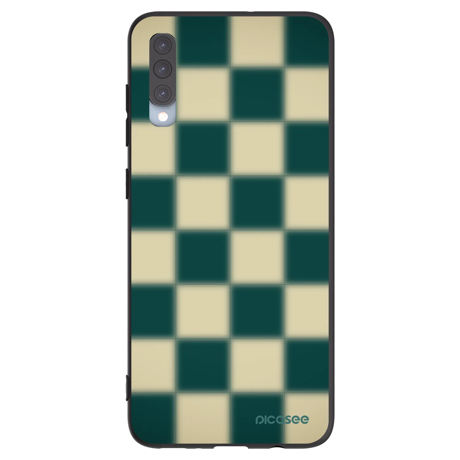Picasee husă neagră din silicon pentru Samsung Galaxy A70 A705F - Shadow Chess