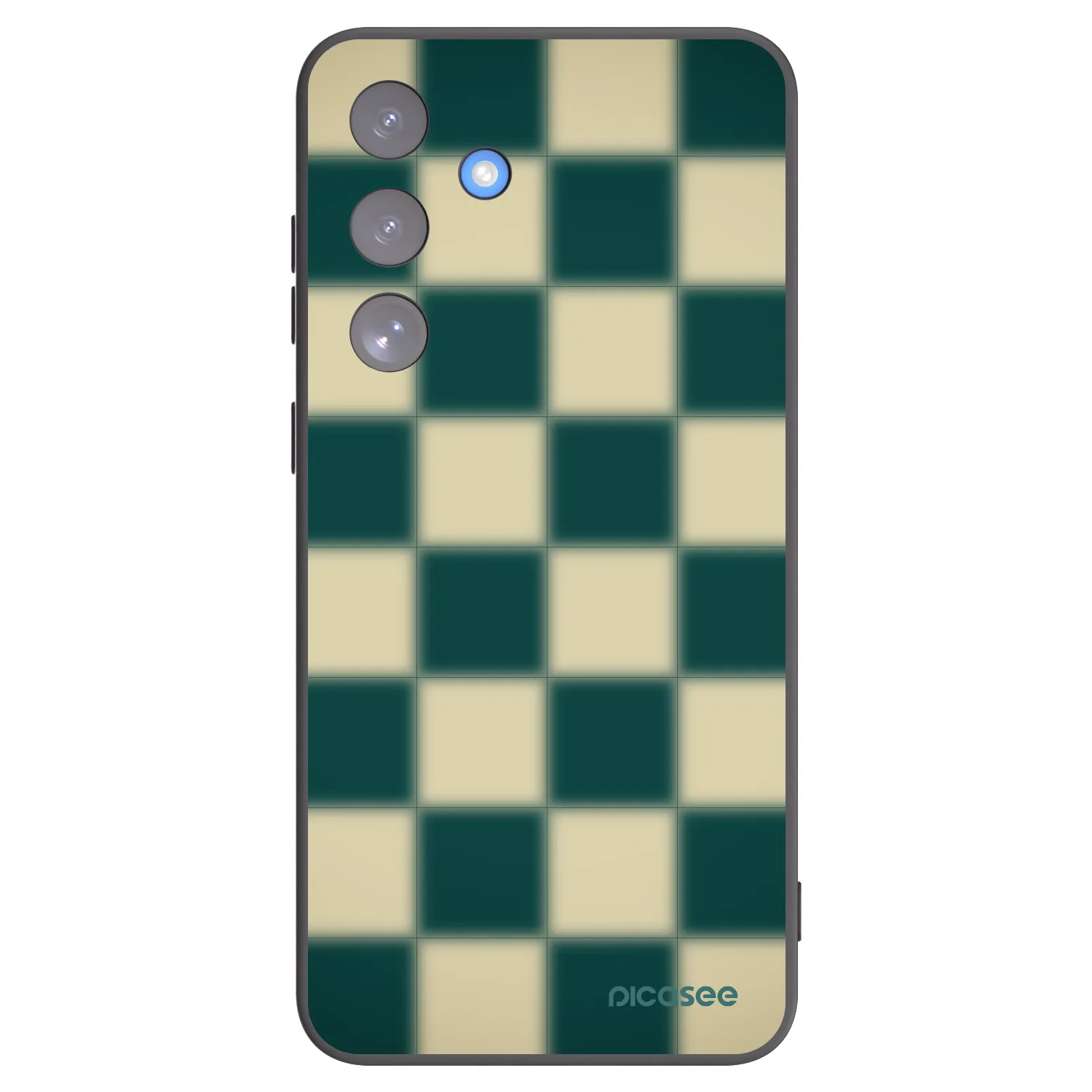 Picasee husă neagră din silicon pentru Samsung Galaxy S25 FE 5G - Shadow Chess