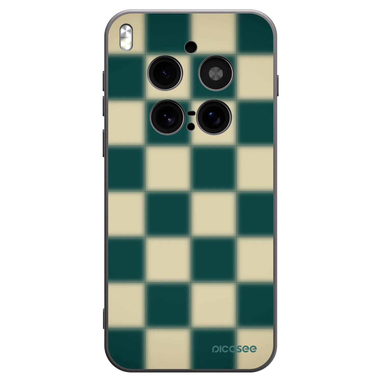 Picasee husă neagră din silicon pentru Vivo X300 Pro - Shadow Chess