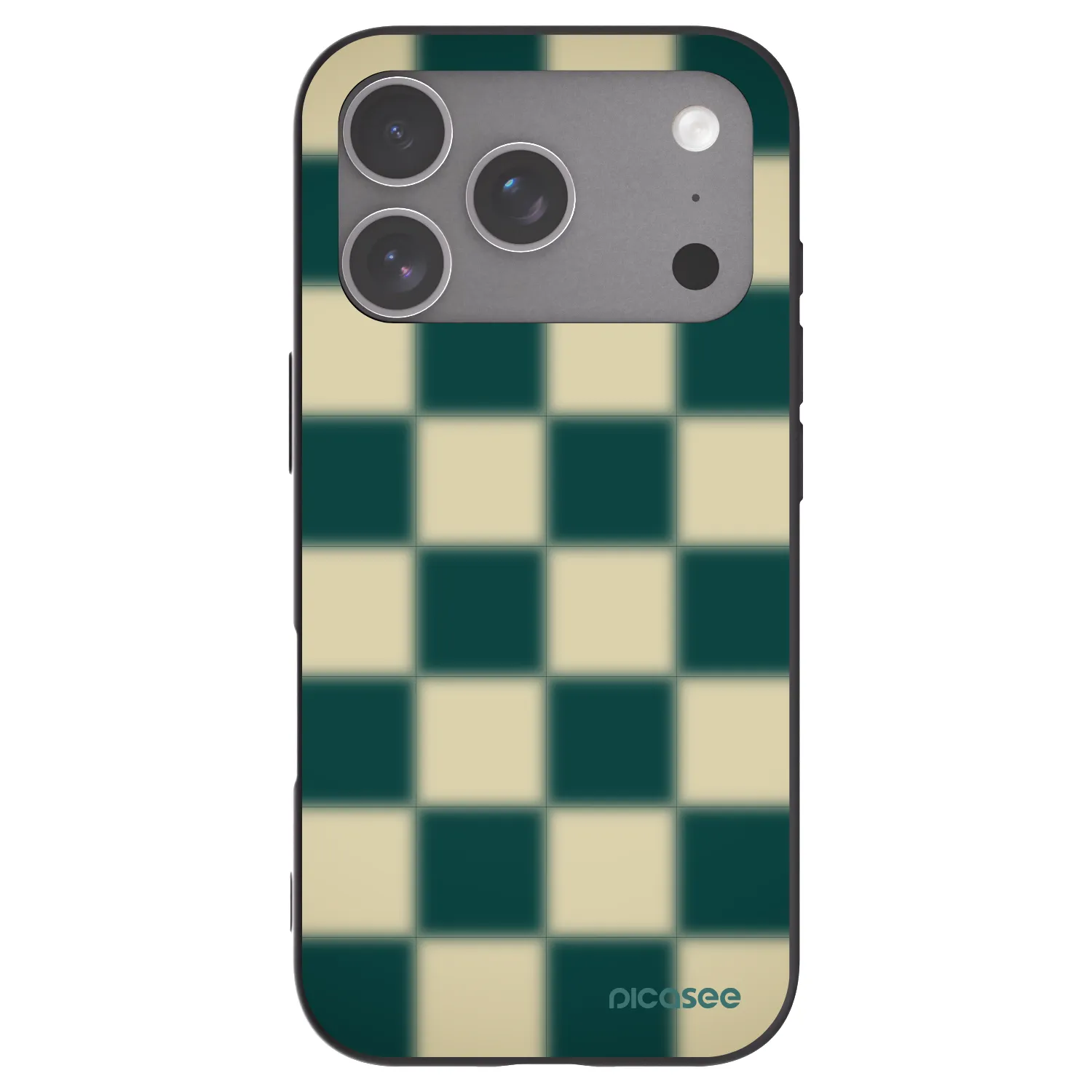 Picasee husă neagră din silicon pentru Apple iPhone 18 Pro - Shadow Chess