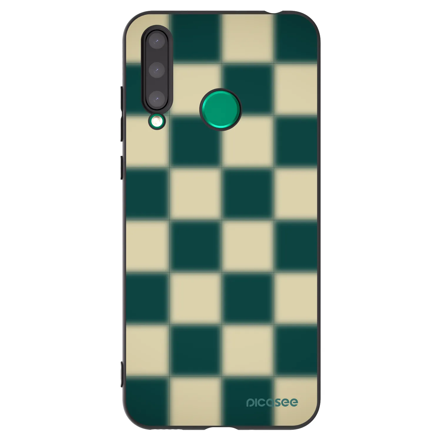Picasee husă neagră din silicon pentru Honor 20 Lite - Shadow Chess