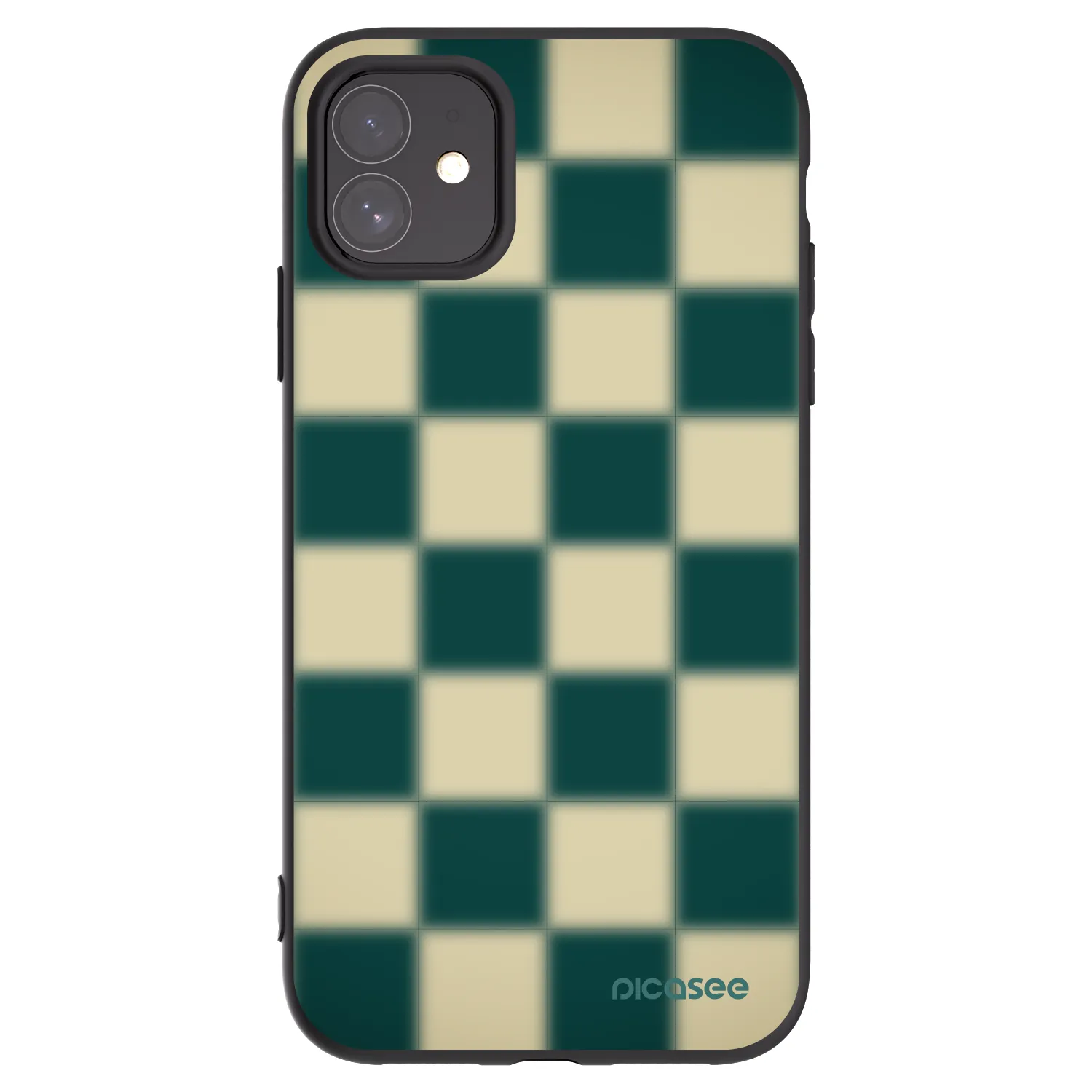 Picasee husă neagră din silicon pentru Apple iPhone 11 - Shadow Chess