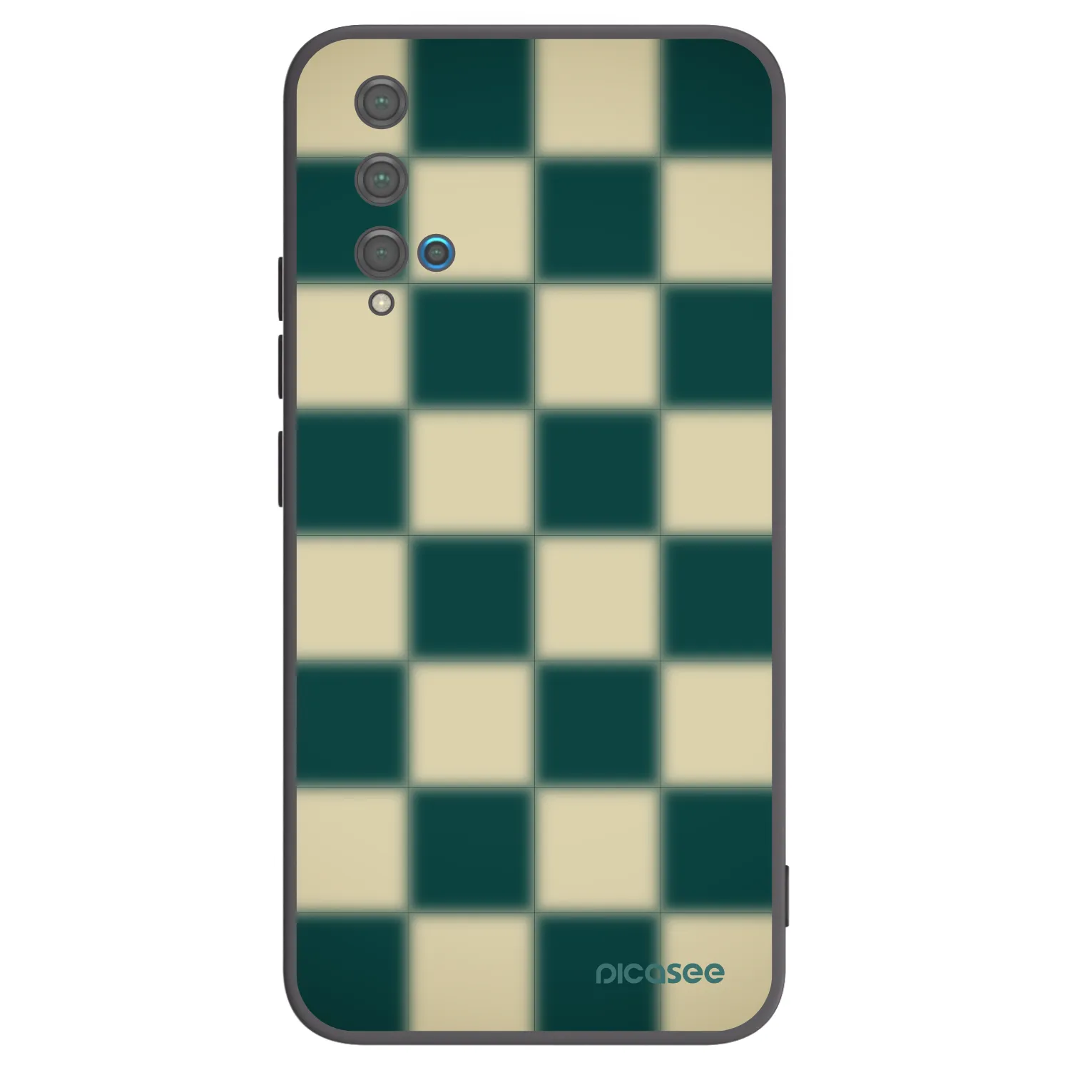 Picasee husă neagră din silicon pentru Huawei Nova 5T - Shadow Chess