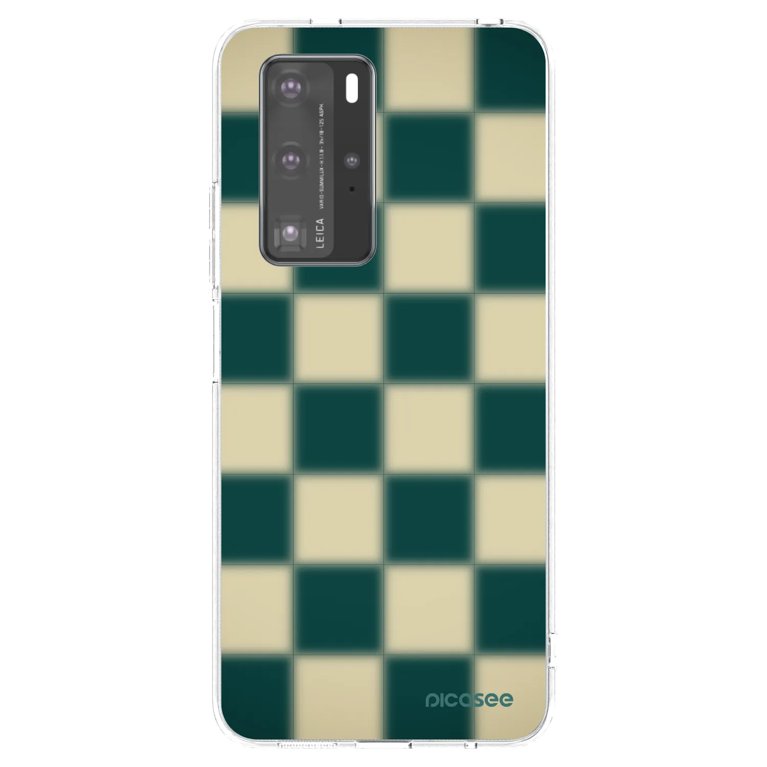 Picasee husă transparentă din silicon pentru Huawei P40 Pro - Shadow Chess