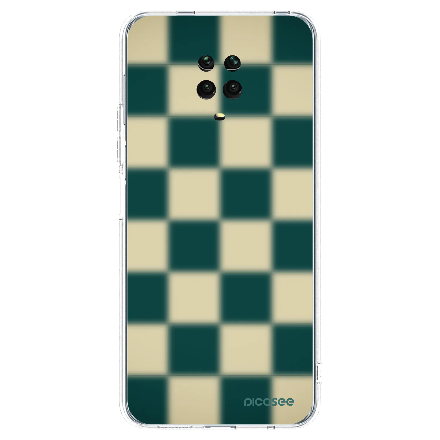 Picasee husă transparentă din silicon pentru Xiaomi Redmi Note 9 Pro - Shadow Chess