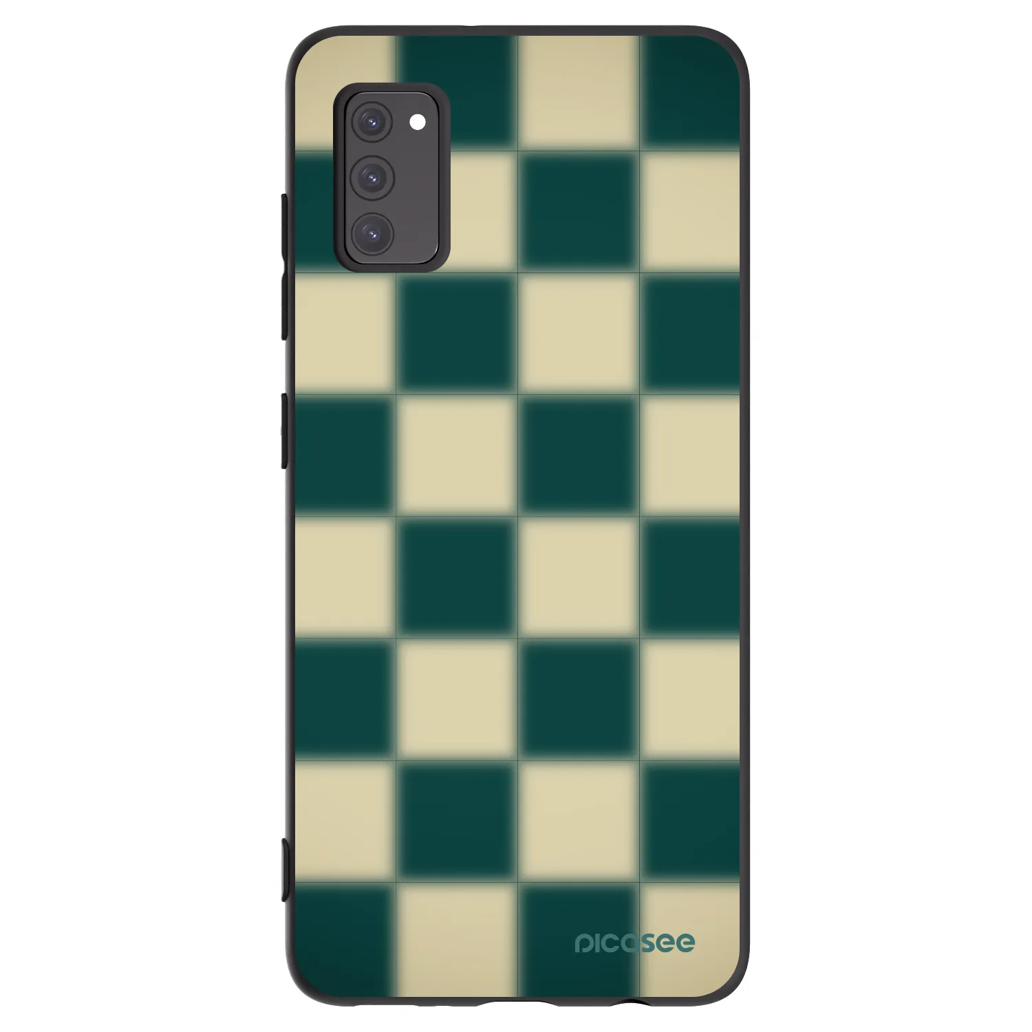 Picasee husă neagră din silicon pentru Samsung Galaxy A41 A415F - Shadow Chess