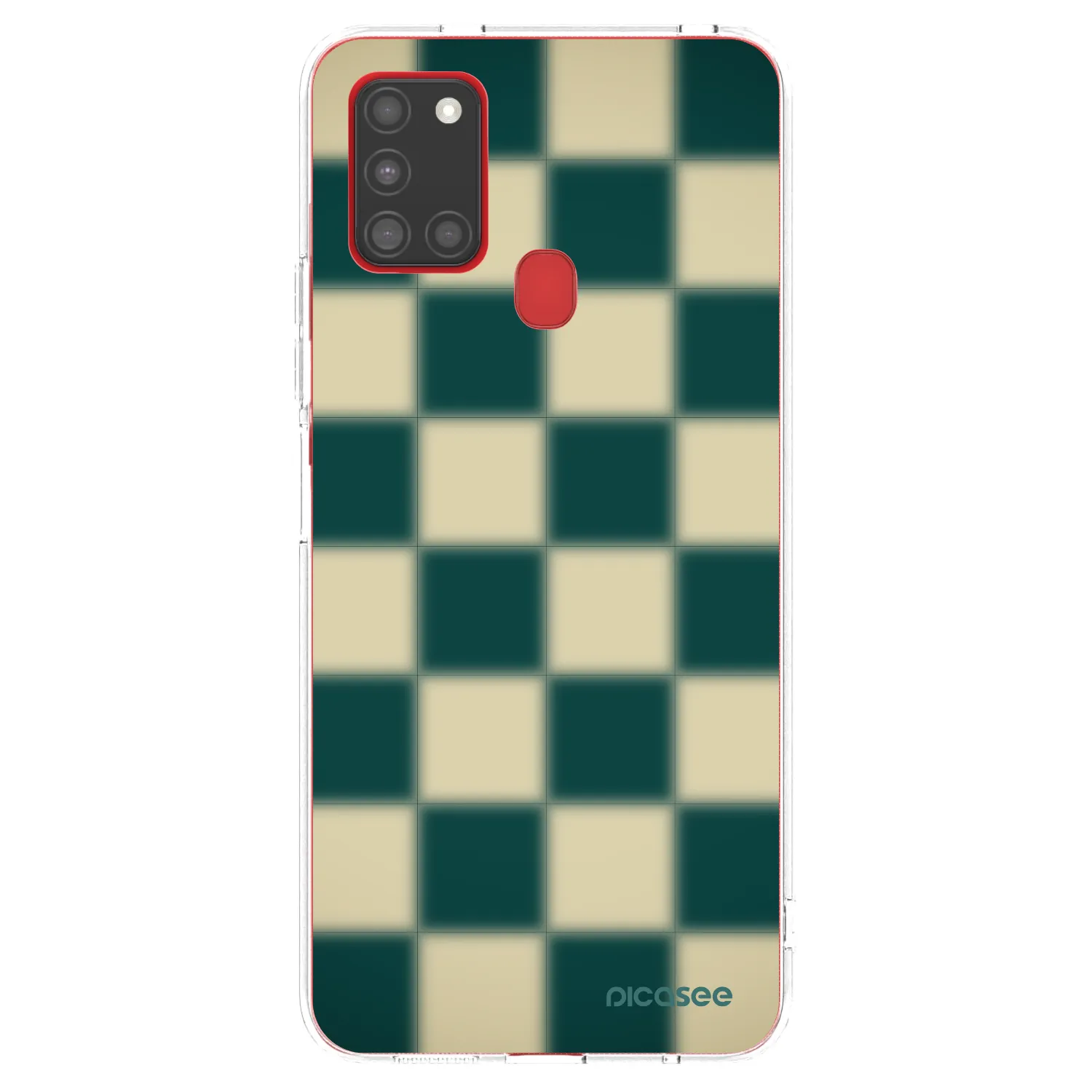 Picasee husă transparentă din silicon pentru Samsung Galaxy A21s - Shadow Chess