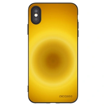 Picasee husă neagră din silicon pentru Apple iPhone XS Max - Solar Pulse