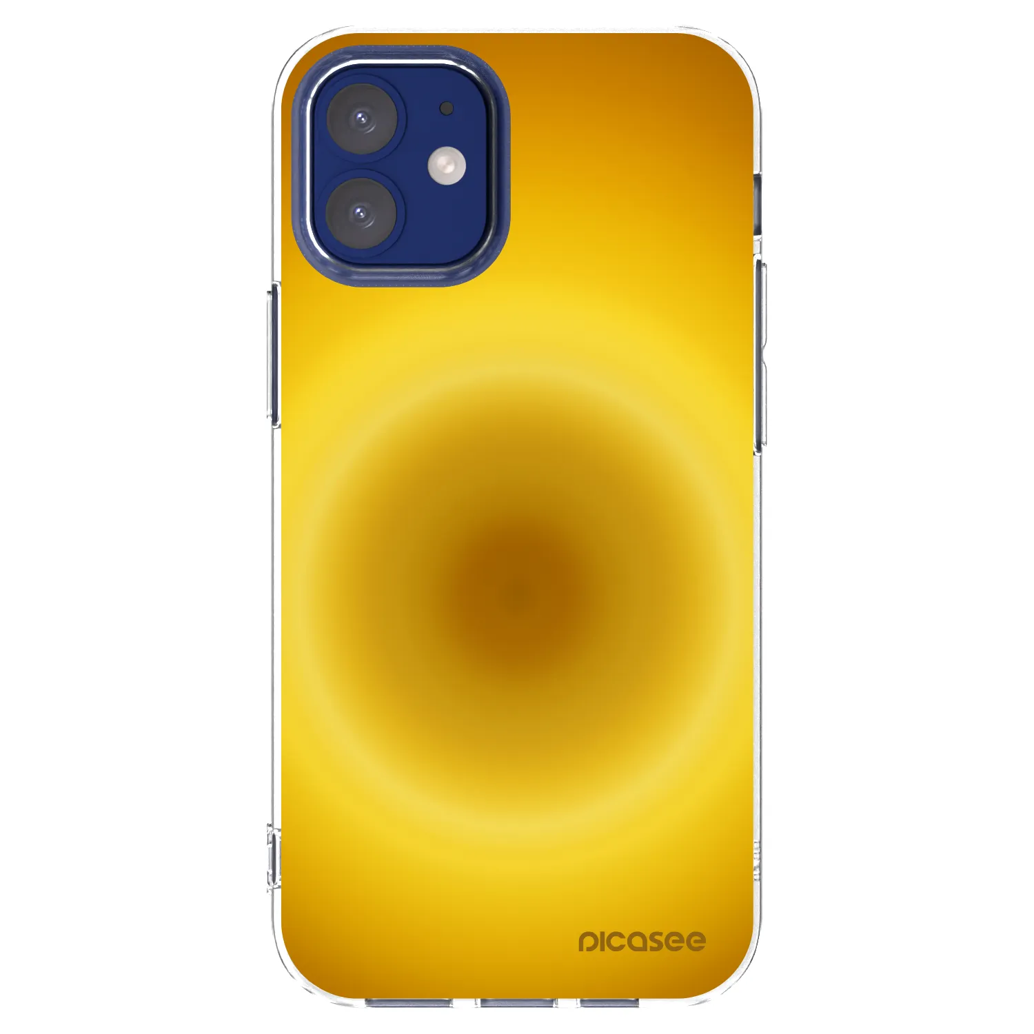Picasee husă transparentă din silicon pentru Apple iPhone 12 mini - Solar Pulse
