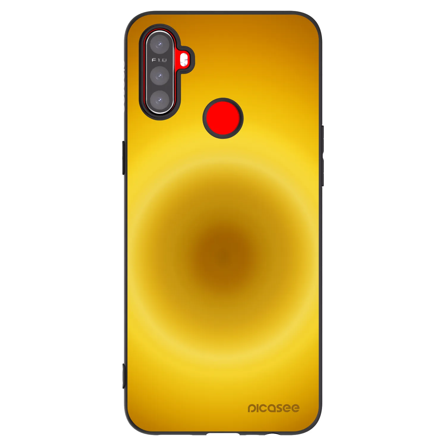 Picasee husă neagră din silicon pentru Realme C3 - Solar Pulse