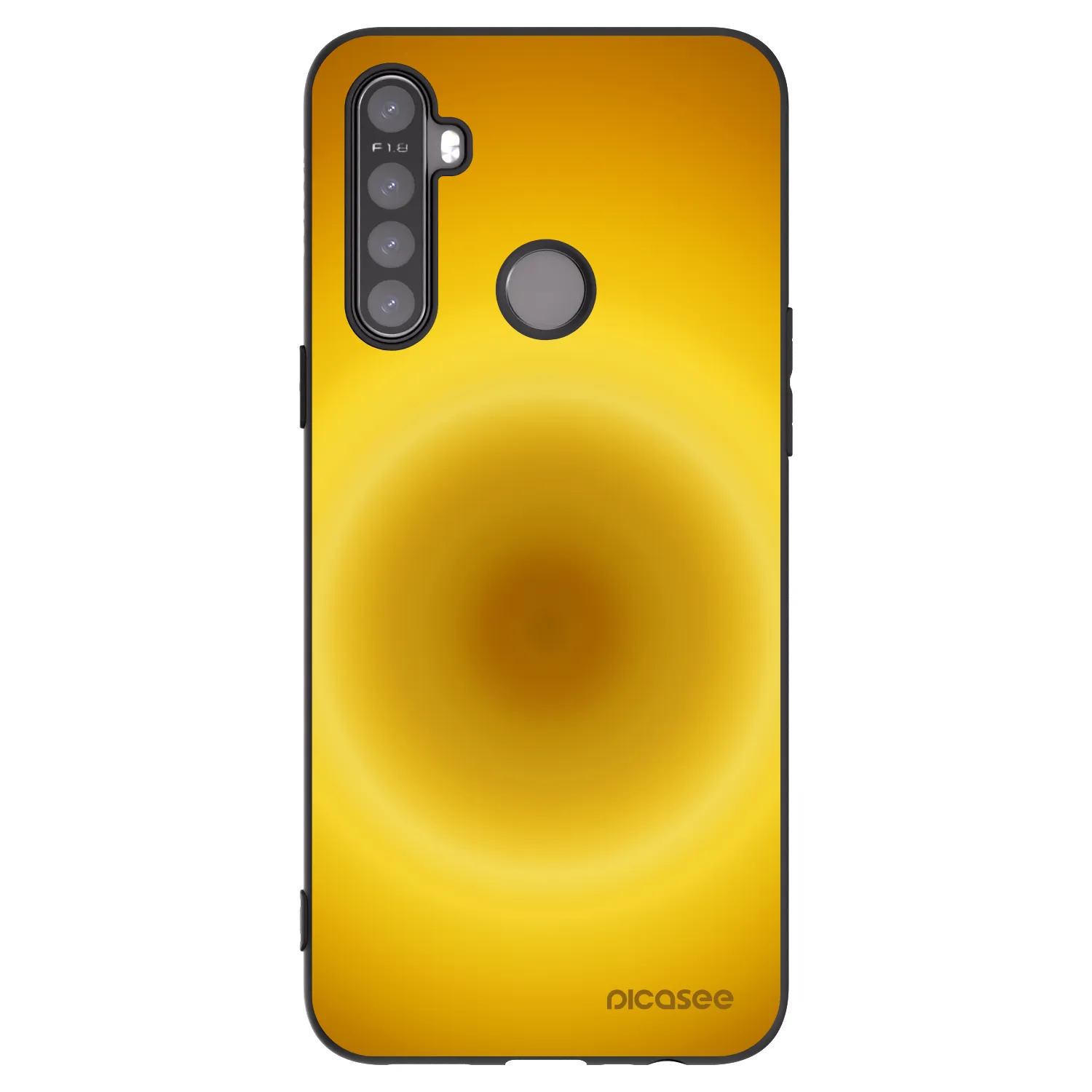 Picasee husă neagră din silicon pentru Realme 5 - Solar Pulse