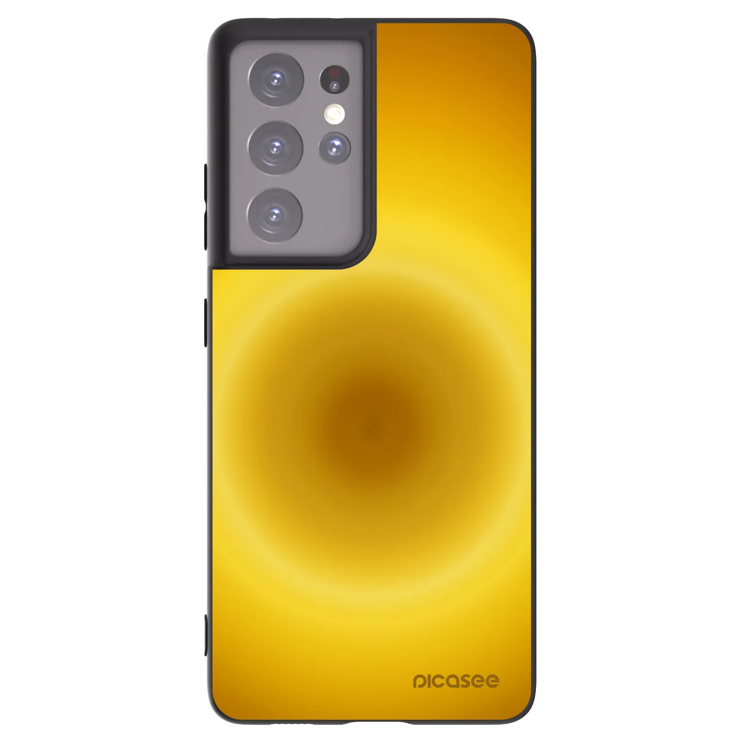 Picasee husă neagră din silicon pentru Samsung Galaxy S21 Ultra 5G G998B - Solar Pulse