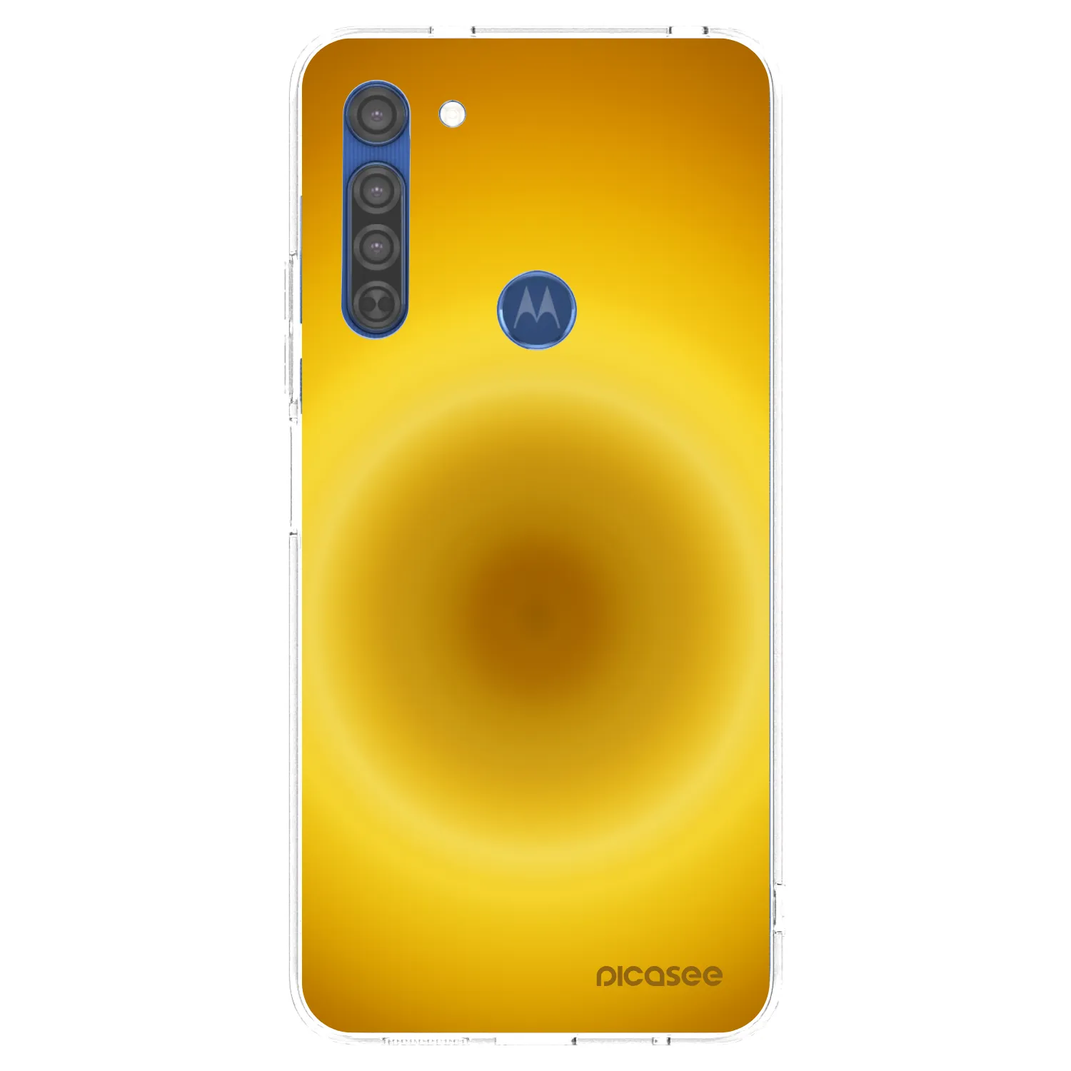 Picasee husă transparentă din silicon pentru Motorola Moto G8 - Solar Pulse