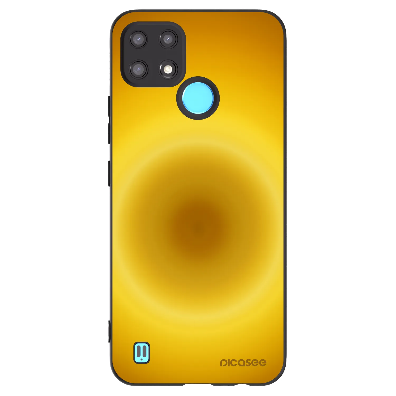 Picasee husă neagră din silicon pentru Realme C21 - Solar Pulse