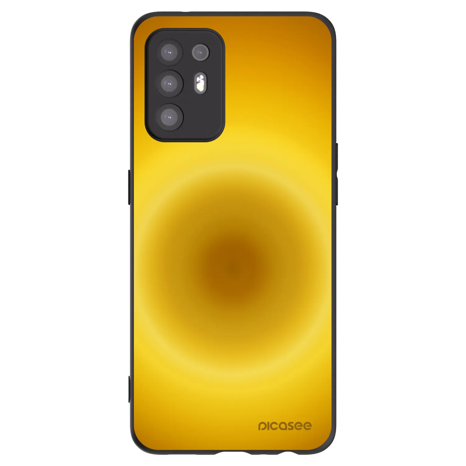 Picasee husă neagră din silicon pentru OPPO A94 5G - Solar Pulse
