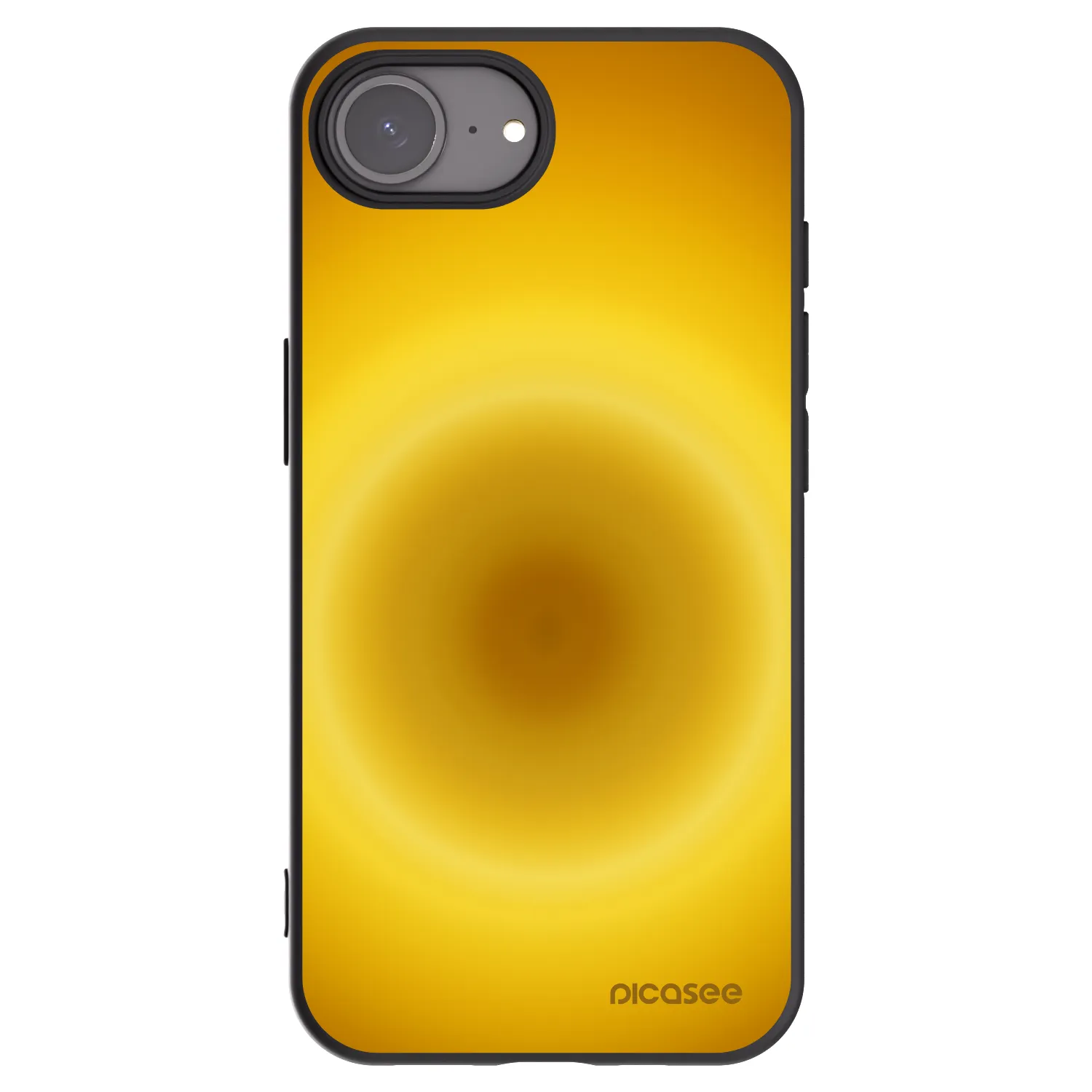 Picasee husă neagră din silicon pentru Apple iPhone 16e - Solar Pulse