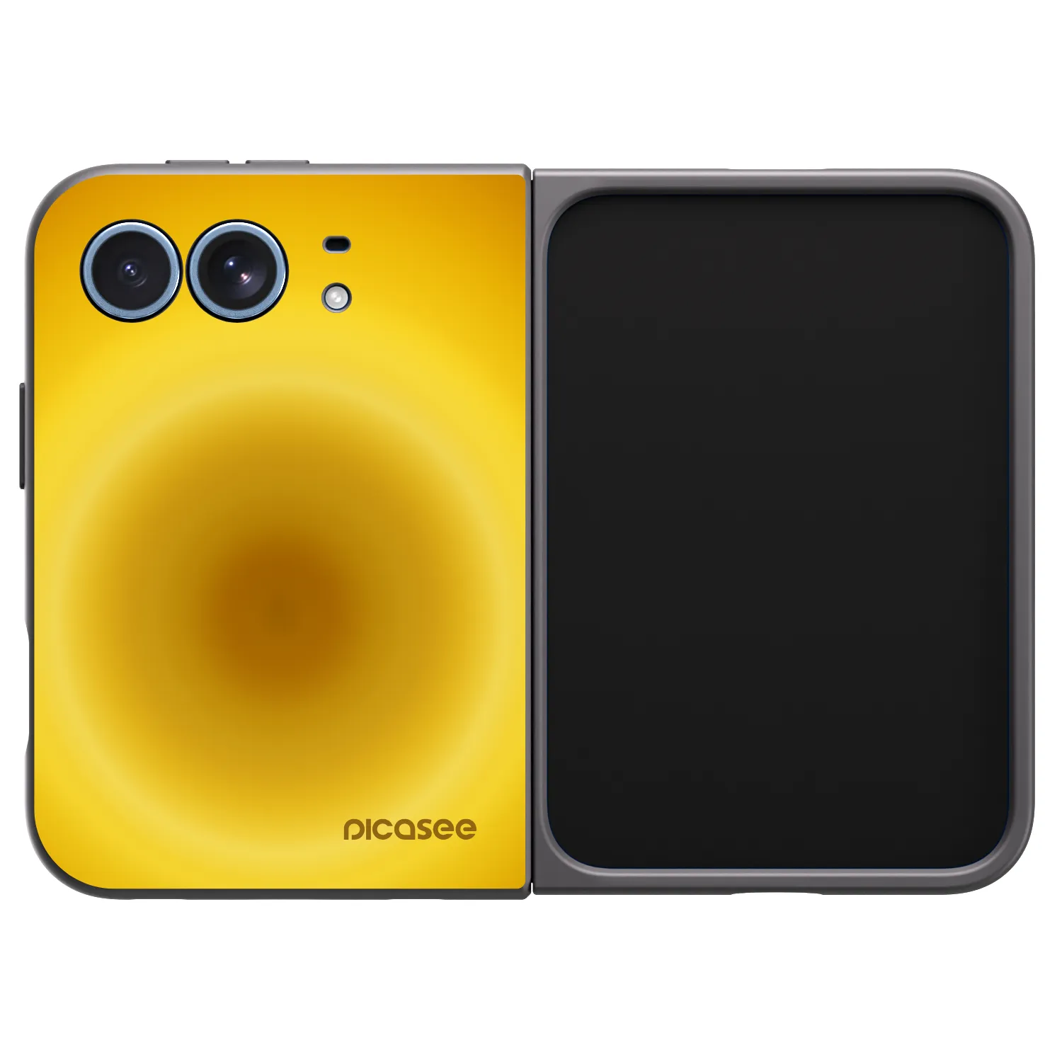 Picasee husă neagră din silicon pentru Apple iPhone Duo - Solar Pulse