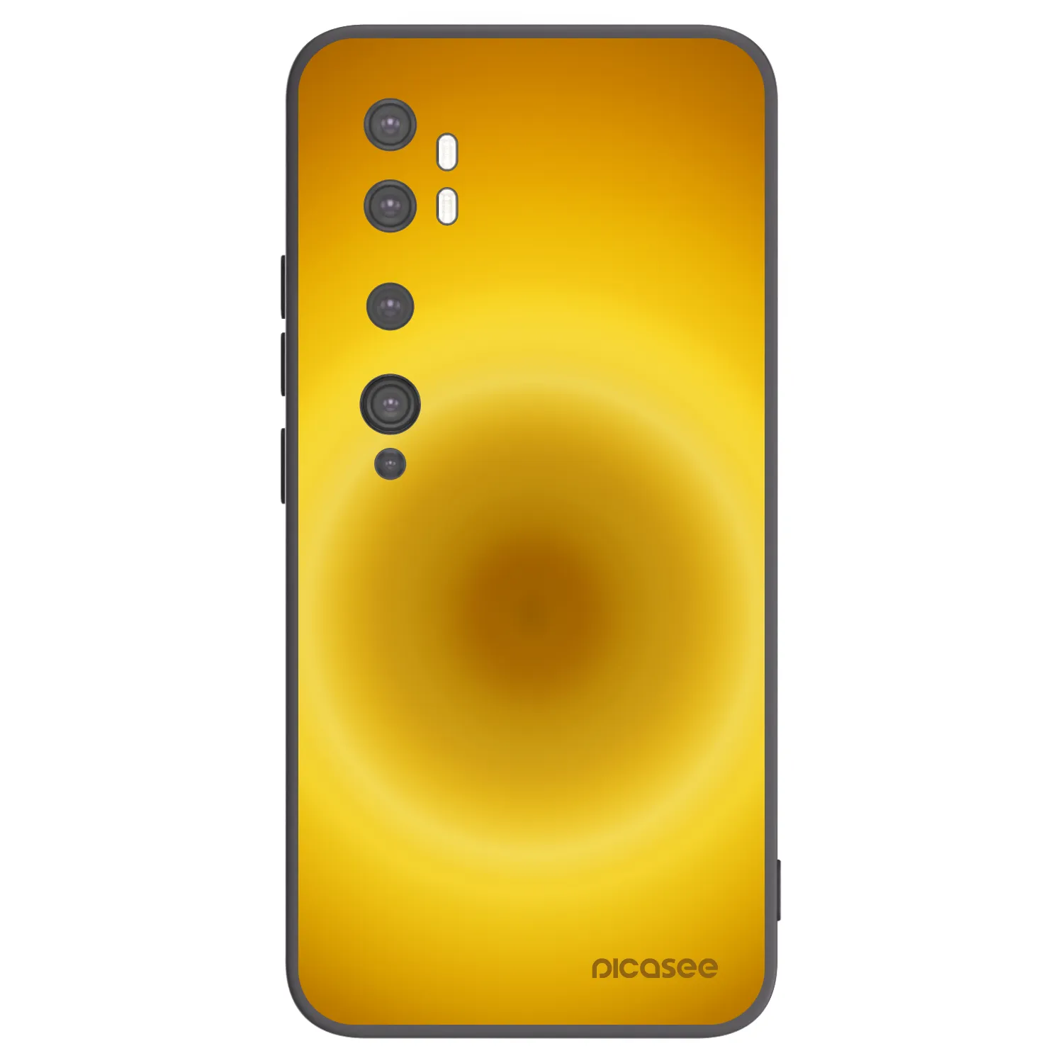 Picasee husă neagră din silicon pentru Xiaomi Mi Note 10 (Pro) - Solar Pulse