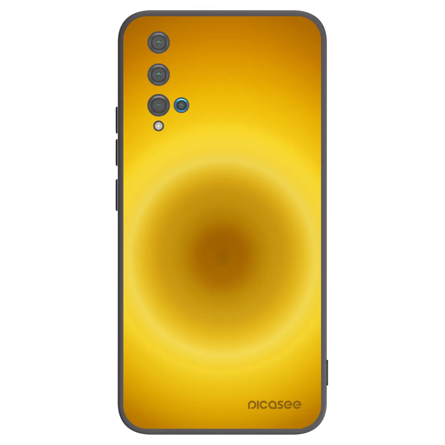Picasee husă neagră din silicon pentru Huawei Nova 5T - Solar Pulse
