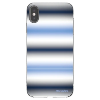 Picasee husă transparentă din silicon pentru Apple iPhone XS Max - Static Lines