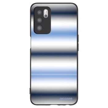 Picasee husă neagră din silicon pentru OPPO A16s - Static Lines