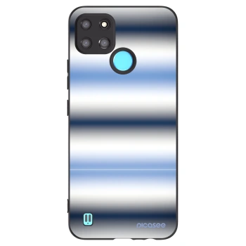 Picasee husă neagră din silicon pentru Realme C21Y - Static Lines