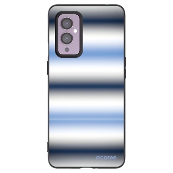 Picasee husă neagră din silicon pentru OnePlus 9 - Static Lines