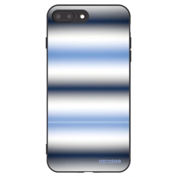 Picasee husă neagră din silicon pentru Apple iPhone 8 Plus - Static Lines