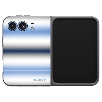 Picasee husă neagră din silicon pentru Apple iPhone Duo - Static Lines