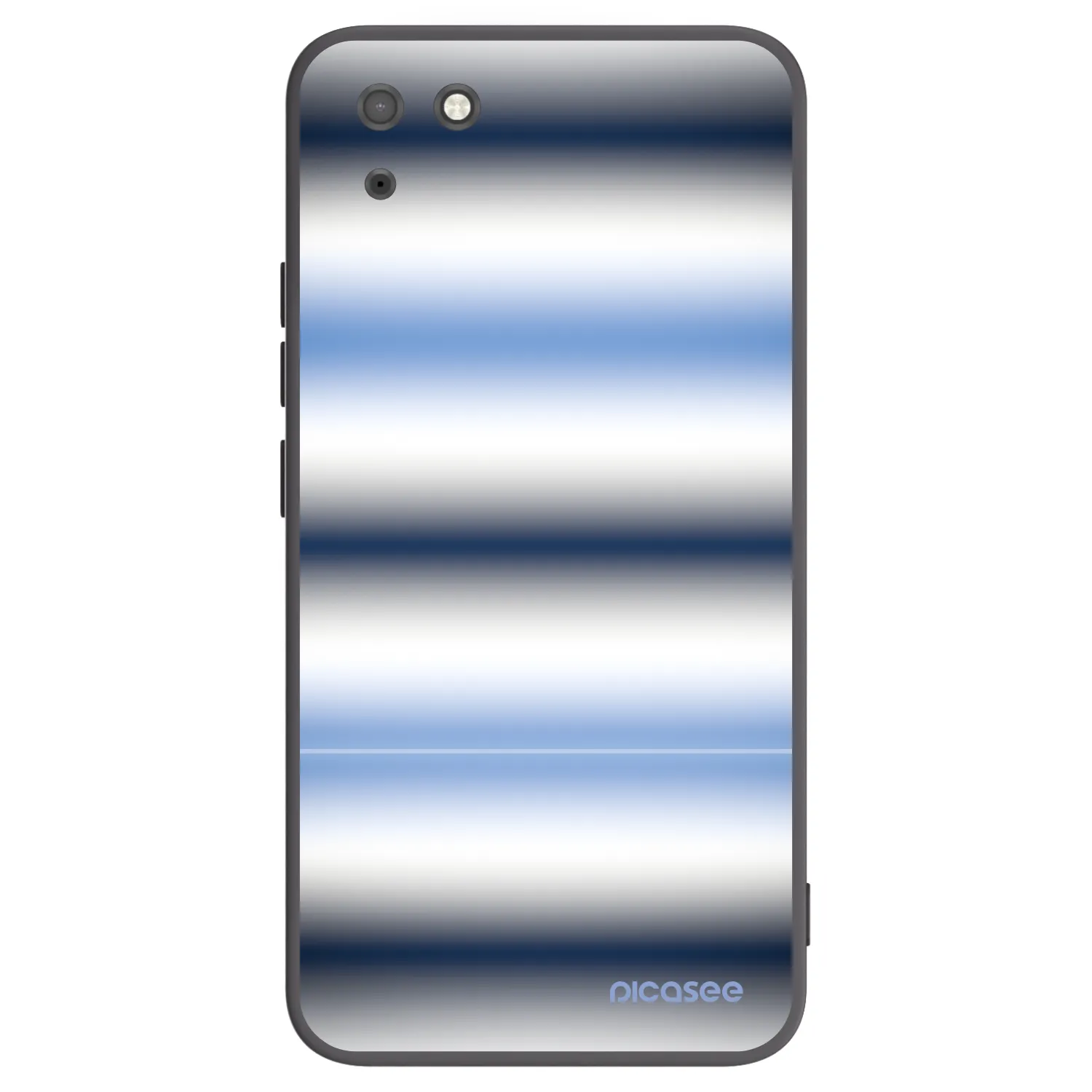 Picasee husă neagră din silicon pentru Huawei Y5P - Static Lines