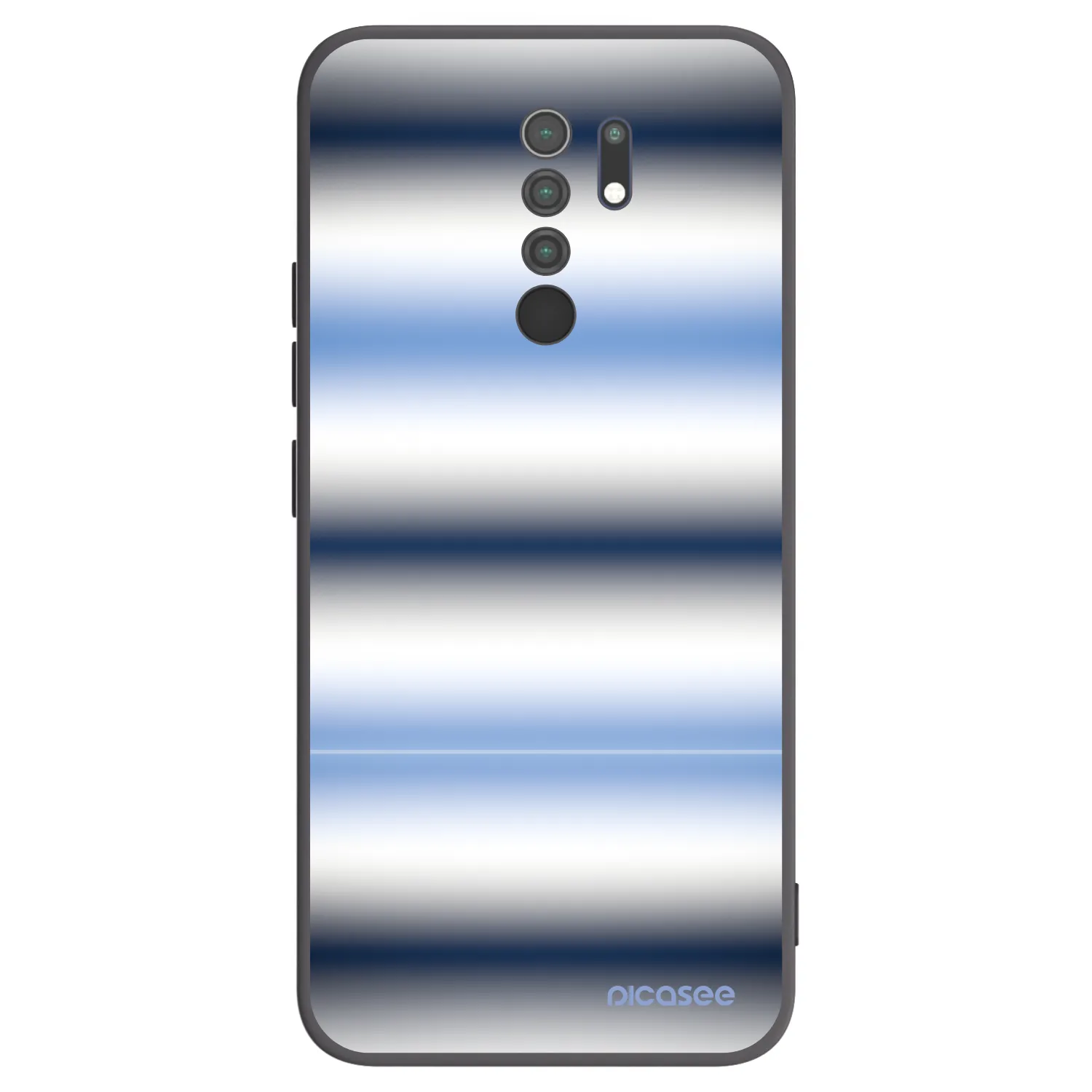 Picasee husă neagră din silicon pentru Xiaomi Redmi 9 - Static Lines